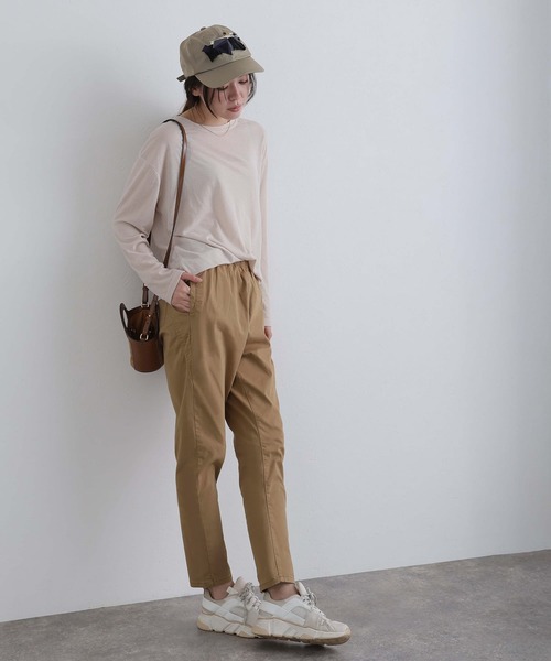 ElegChic（エレグシック）の「ルーズテーパードパンツ（その他パンツ・レディース・カーキ/ネイビー/ブルー/ベージュ/ブラック・M/XL/XXL/L/4L）」の20枚目の写真