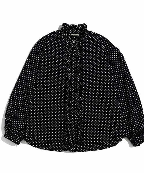 LENO(リノ)の「「LENO / リノ」POLKA DOTT BLOUSE(シャツ/ブラウス・レディース・ブラック・1)」の7枚目の写真
