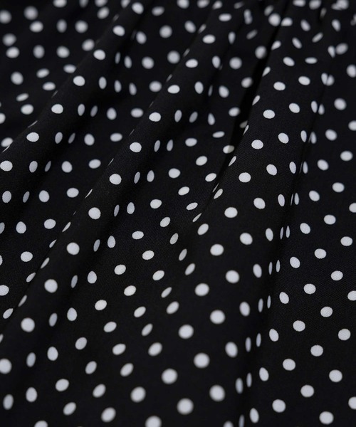 LENO(リノ)の「「LENO / リノ」POLKA DOTT BLOUSE(シャツ/ブラウス・レディース・ブラック・1)」の10枚目の写真