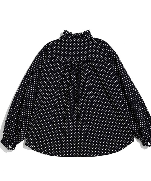 LENO(リノ)の「「LENO / リノ」POLKA DOTT BLOUSE(シャツ/ブラウス・レディース・ブラック・1)」の11枚目の写真