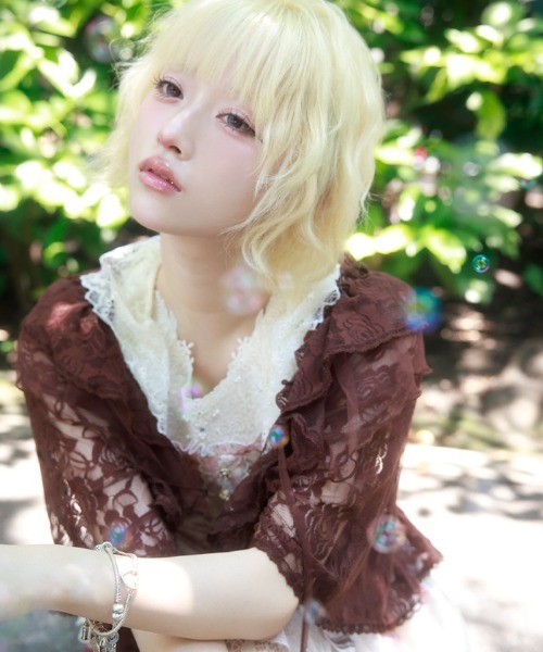 myu:loret(ミュウロレット)の「ローズレースボレロ(カーディガン/ボレロ・レディース・ブラウン/クリーム・FREE)」の7枚目の写真