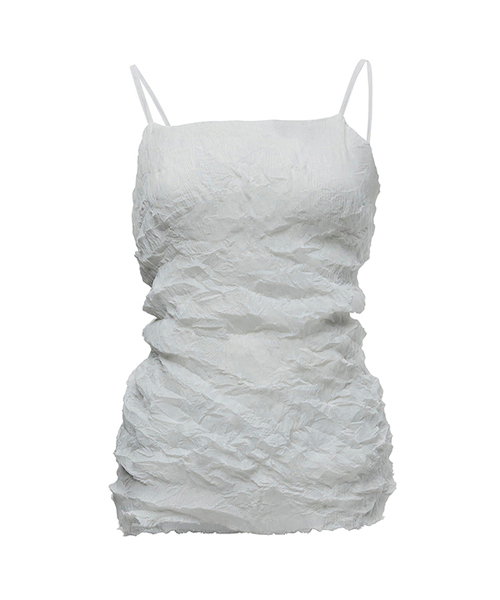 FLAREUP(フレアアップ)の「Organic Wrinkle Sleeveless (FL-179_White)(Tシャツ/カットソー・レディース・ホワイト・OS)」の1枚目の写真