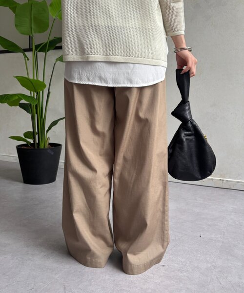 Jena espace merveilleux(ジェナ エスパスメルヴェイユ)の「細ベルトイージーパンツ(その他パンツ・レディース・ピンク/カーキ・FREE)」の8枚目の写真