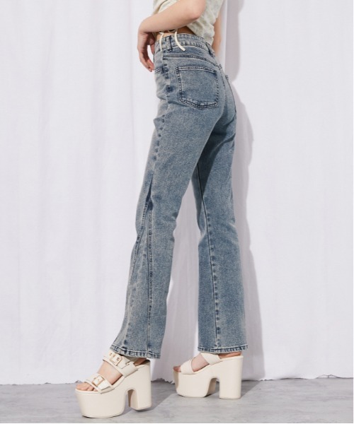 GORGE(ゴージ)の「《美脚パネル切替フレア》デニムパンツ・ジーンズ/Y2K/オールシーズン/全2色(デニムパンツ・レディース・ブルー/サックスブルー・M/S)」の5枚目の写真