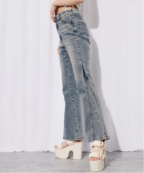 GORGE(ゴージ)の「《美脚パネル切替フレア》デニムパンツ・ジーンズ/Y2K/オールシーズン/全2色(デニムパンツ・レディース・ブルー/サックスブルー・M/S)」の6枚目の写真