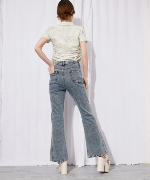 GORGE(ゴージ)の「《美脚パネル切替フレア》デニムパンツ・ジーンズ/Y2K/オールシーズン/全2色(デニムパンツ・レディース・ブルー/サックスブルー・M/S)」の8枚目の写真