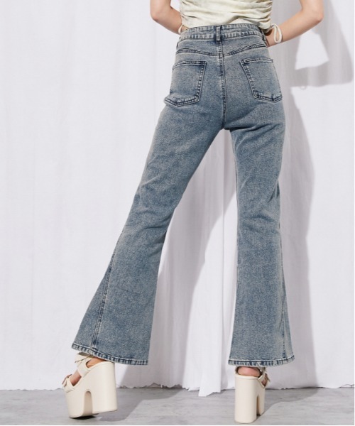 GORGE(ゴージ)の「《美脚パネル切替フレア》デニムパンツ・ジーンズ/Y2K/オールシーズン/全2色(デニムパンツ・レディース・ブルー/サックスブルー・M/S)」の9枚目の写真