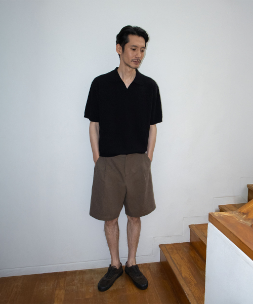 BLANKROOM(ブランクルーム)の「ローブVカラーニット_BLACK(ニット/セーター・メンズ・その他・1/2/3)」の6枚目の写真
