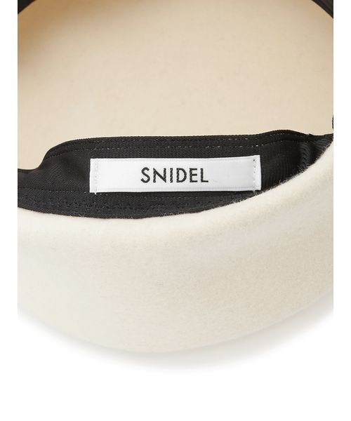 SNIDEL(スナイデル)の「ウールキャスケット(キャスケット・レディース・ブラック/ベージュ/アイボリー・F)」の16枚目の写真