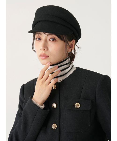 SNIDEL(スナイデル)の「ウールキャスケット(キャスケット・レディース・ブラック/ベージュ/アイボリー・F)」の18枚目の写真