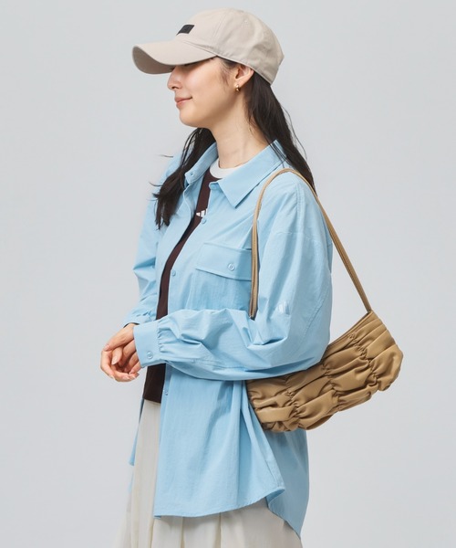adidas(アディダス)の「アディダス adidas クールフィーリング UVカット 襟付き 長袖シャツ(シャツ/ブラウス・レディース・サックスブルー/クリーム/グリーン・XL/S)」の17枚目の写真