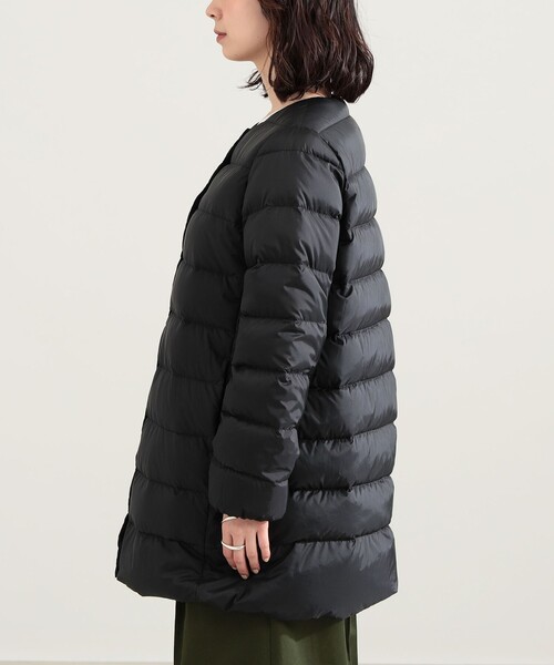 Demi-Luxe BEAMS(デミルクス ビームス)の「Traditional Weatherwear / ARKLEY LONG DOWN ジャケット(ダウンジャケット/コート・レディース・ブラック/ベージュ・36/34)」の13枚目の写真