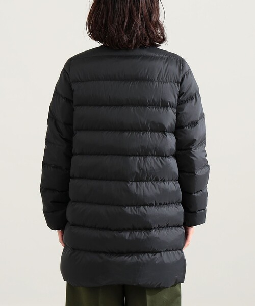Demi-Luxe BEAMS(デミルクス ビームス)の「Traditional Weatherwear / ARKLEY LONG DOWN ジャケット(ダウンジャケット/コート・レディース・ブラック/ベージュ・36/34)」の14枚目の写真