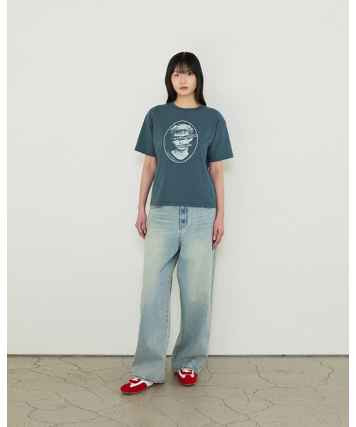 THEENDQUESTION(ジエンドクエスチョン)の「Vintage washed jeans / LIGHT BLUE(デニムパンツ・レディース・その他・1/2/3)」の4枚目の写真