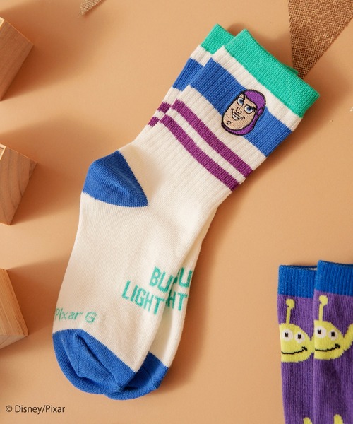 BRANSHES(ブランシェス)の「【TOY STORY/トイ・ストーリー】キャラクターアソートソックス(ソックス/靴下・キッズ・レッド/ブルー・13-15cm/16-18cm/19-21cm)」の2枚目の写真