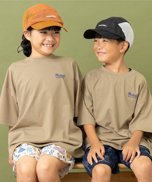 and D. petit main（アンドディープティマイン）の「【Dセレクト】ナイロンメッシュCAP（キャップ・キッズ・ブラック/レンガ・F）」の3枚目の写真