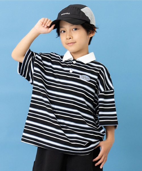 and D. petit main（アンドディープティマイン）の「【Dセレクト】ナイロンメッシュCAP（キャップ・キッズ・ブラック/レンガ・F）」の7枚目の写真