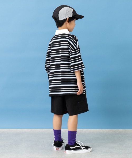 and D. petit main（アンドディープティマイン）の「【Dセレクト】ナイロンメッシュCAP（キャップ・キッズ・ブラック/レンガ・F）」の9枚目の写真