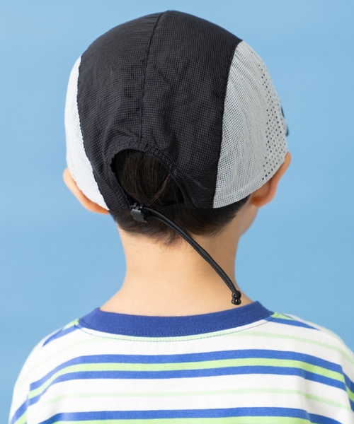 and D. petit main（アンドディープティマイン）の「【Dセレクト】ナイロンメッシュCAP（キャップ・キッズ・ブラック/レンガ・F）」の10枚目の写真