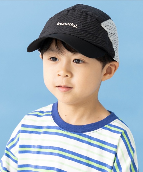 and D. petit main（アンドディープティマイン）の「【Dセレクト】ナイロンメッシュCAP（キャップ・キッズ・ブラック/レンガ・F）」の20枚目の写真