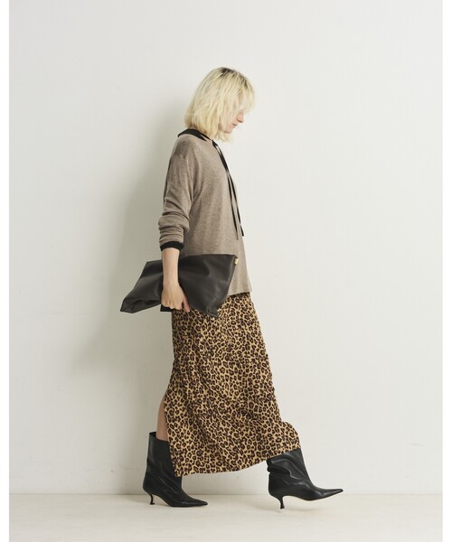 Rouge vif(ルージュヴィフ)の「レオパード/ヒョウ柄ワッシャーロングスカート/日本製(スカート・レディース・その他・38/36)」の19枚目の写真