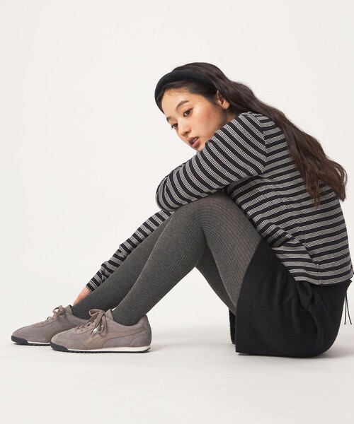 PUMA（プーマ）の「＜スタイリスト 兵藤千尋さんコラボ・PUMA＞アリゾナ スニーカー / ARIZONA（スニーカー・レディース・グレー・24cm/23.5cm/23cm/22.5cm/25cm/24.5cm）」の9枚目の写真