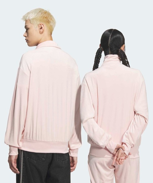 adidas（アディダス）の「FB TT ベロア  / ファイヤーバード トラックトップ ベロア / ジャージ / トラックジャケット / アディダスオリジナルス adidas Originals（ジャージ・メンズ・ピンク系その他・XX-LARGE/XX-SMALL/3XL/LARGE/MEDIUM/SMALL/X-LARGE/X-SMALL）」の5枚目の写真