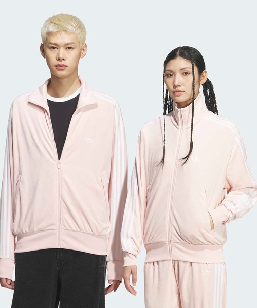 adidas（アディダス）の「FB TT ベロア  / ファイヤーバード トラックトップ ベロア / ジャージ / トラックジャケット / アディダスオリジナルス adidas Originals（ジャージ・メンズ・ピンク系その他・XX-LARGE/XX-SMALL/3XL/LARGE/MEDIUM/SMALL/X-LARGE/X-SMALL）」の4枚目の写真