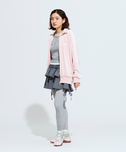 adidas（アディダス）の「FB TT ベロア  / ファイヤーバード トラックトップ ベロア / ジャージ / トラックジャケット / アディダスオリジナルス adidas Originals（ジャージ・メンズ・ピンク系その他・XX-LARGE/XX-SMALL/3XL/LARGE/MEDIUM/SMALL/X-LARGE/X-SMALL）」の2枚目の写真