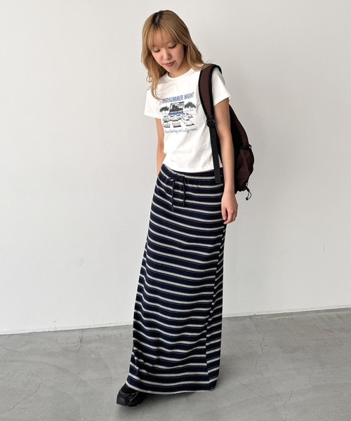 CANAL JEAN(キャナルジーン)の「Lakey Park MIDSUMMER ミニTシャツ(Tシャツ/カットソー・レディース・ホワイト・ONE SIZE)」の4枚目の写真