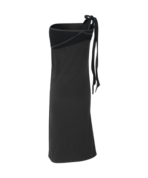 PLEASENOFOLLOW(プリーズノーフォロー)の「Ina Shirring Long Skirt (Charcoal)(スカート・レディース・その他・SMALL/MEDIUM)」の4枚目の写真