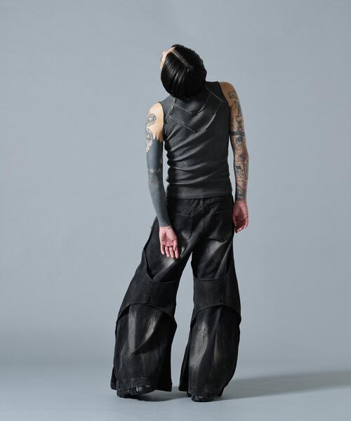 L.H.P（エルエイチピー）の「MAVYTH/メヴィス/SHADOW VEIN BAGGY JEANS（デニムパンツ・メンズ・ブラック・XL/L）」の7枚目の写真
