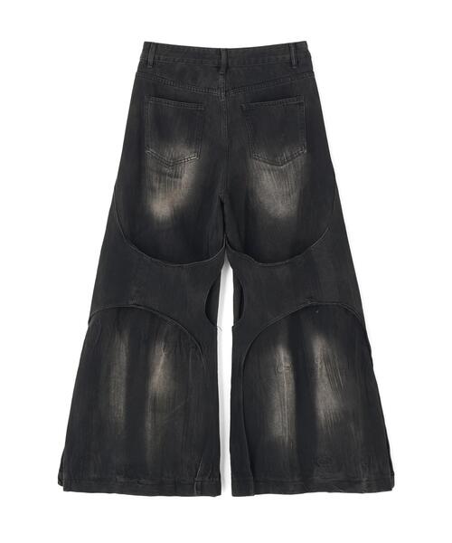 L.H.P（エルエイチピー）の「MAVYTH/メヴィス/SHADOW VEIN BAGGY JEANS（デニムパンツ・メンズ・ブラック・XL/L）」の9枚目の写真