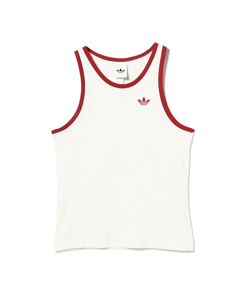 adidas(アディダス)の「adidas / ドロップ ニードル タンクトップ(タンクトップ・レディース・ネイビー/オフホワイト・ONE SIZE)」の1枚目の写真