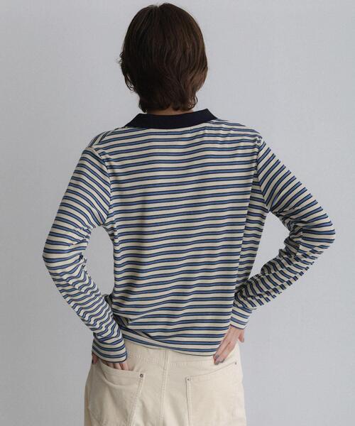 URBAN RESEARCH Sonny Label(アーバンリサーチサニーレーベル)の「マルチボーダースムースポロシャツ(ポロシャツ・レディース・ネイビー/レッド/オフホワイト・FREE)」の7枚目の写真