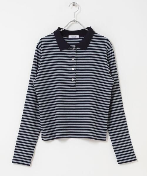 URBAN RESEARCH Sonny Label(アーバンリサーチサニーレーベル)の「マルチボーダースムースポロシャツ(ポロシャツ・レディース・ネイビー/レッド/オフホワイト・FREE)」の18枚目の写真
