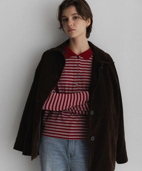 URBAN RESEARCH Sonny Label(アーバンリサーチサニーレーベル)の「マルチボーダースムースポロシャツ(ポロシャツ・レディース・ネイビー/レッド/オフホワイト・FREE)」の20枚目の写真