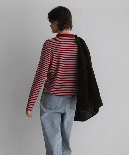 URBAN RESEARCH Sonny Label(アーバンリサーチサニーレーベル)の「マルチボーダースムースポロシャツ(ポロシャツ・レディース・ネイビー/レッド/オフホワイト・FREE)」の22枚目の写真