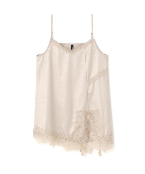 AULA AILA(アウラアイラ)の「AULA AILA/アウラアイラ/LACE CAMISOLE SET PULLOVER(Tシャツ/カットソー・レディース・アイボリー/ブラック・0)」の5枚目の写真