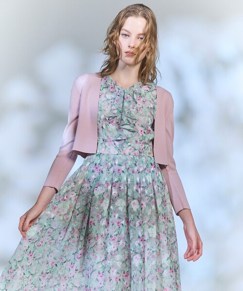 TOCCA(トッカ)の「GLASS ROSE ドレス(ワンピース・レディース・ネイビー系5・0/2/4/6)」の2枚目の写真