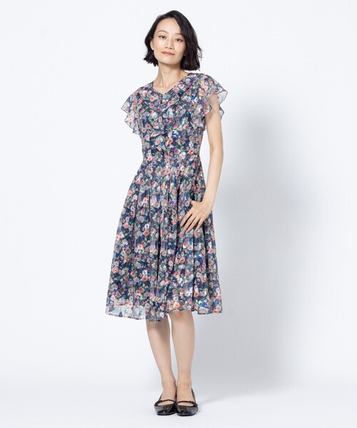 TOCCA(トッカ)の「GLASS ROSE ドレス(ワンピース・レディース・ネイビー系5・0/2/4/6)」の8枚目の写真