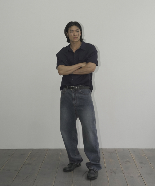 SIIIIDO(シド)の「SENATOR HALF SHIRT(NAVY)(シャツ/ブラウス・メンズ・その他・2/4/3)」の4枚目の写真