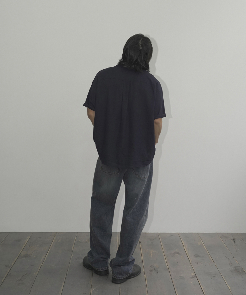 SIIIIDO(シド)の「SENATOR HALF SHIRT(NAVY)(シャツ/ブラウス・メンズ・その他・2/4/3)」の5枚目の写真