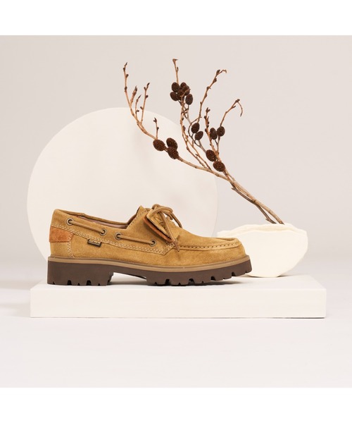 Clarks(クラークス)の「Cleyhill Boat/クレイヒルボート(ウィートスエード)(モカシン/デッキシューズ・メンズ・ブラウン・UK6/UK6.5/UK7/UK7.5/UK8/UK8.5/UK9/UK9.5/UK10)」の15枚目の写真