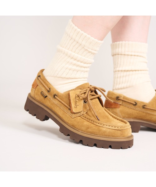Clarks(クラークス)の「Cleyhill Boat/クレイヒルボート(ウィートスエード)(モカシン/デッキシューズ・メンズ・ブラウン・UK6/UK6.5/UK7/UK7.5/UK8/UK8.5/UK9/UK9.5/UK10)」の11枚目の写真