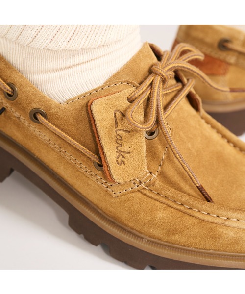 Clarks(クラークス)の「Cleyhill Boat/クレイヒルボート(ウィートスエード)(モカシン/デッキシューズ・メンズ・ブラウン・UK6/UK6.5/UK7/UK7.5/UK8/UK8.5/UK9/UK9.5/UK10)」の14枚目の写真