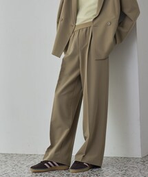 Comfy Slacks|イージーストレートワイドパンツ【LIVE紹介/上枝みどりさん着用/セットアップ対応】
