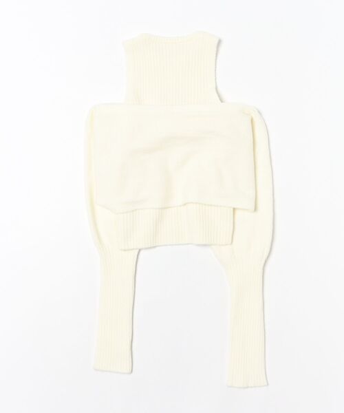 ViViDAY(ビビデー)の「【2点セット】リボンショートニットトップス+ニットキャミソール(ニット/セーター・レディース・アイボリー・M)」の13枚目の写真