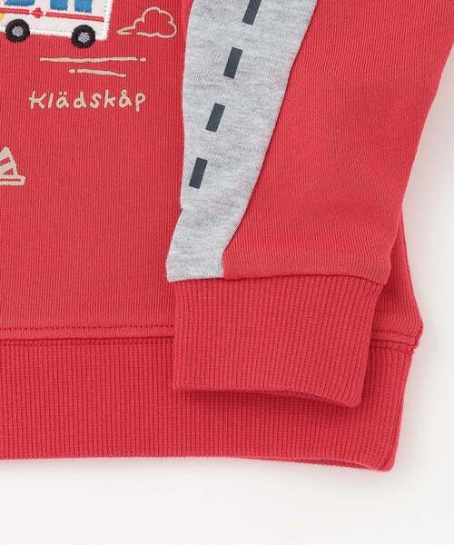kladskap(クレードスコープ)の「【人気商品再入荷】【直営店で取り扱い無し】働く車×道路トレーナー(スウェット・キッズ・ターコイズブルー/レッド・100cm/120cm/90cm/110cm)」の5枚目の写真