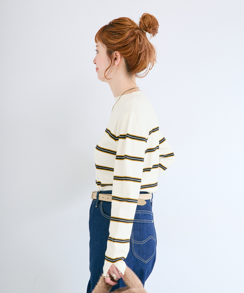B.C STOCK(ベーセーストック)の「【WEB限定カラーあり】ウォッシャブル / ソウバリボトルネックプルオーバー(ニット/セーター・レディース・ブラウン/グリーン/ストーン/アイボリー/ブラック/オートミール・FREE)」の10枚目の写真